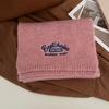 Including Knitted Wool Scarf, Winter Girls' New High-end Korean Version of Versatile Scarf Neck Protection Brown