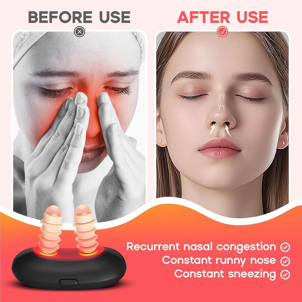 RespiRelief Red Light Nasal Therapy Device, Respi-Relief Red Light Nasal Therapy Instrument, Red Light Nasal Therapy for Nose, Nasal Soothing Device