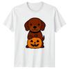 Halloween Dog Pumpkin Graphic Tee Unisexs Unisexs Unisex TShirt Seasonal