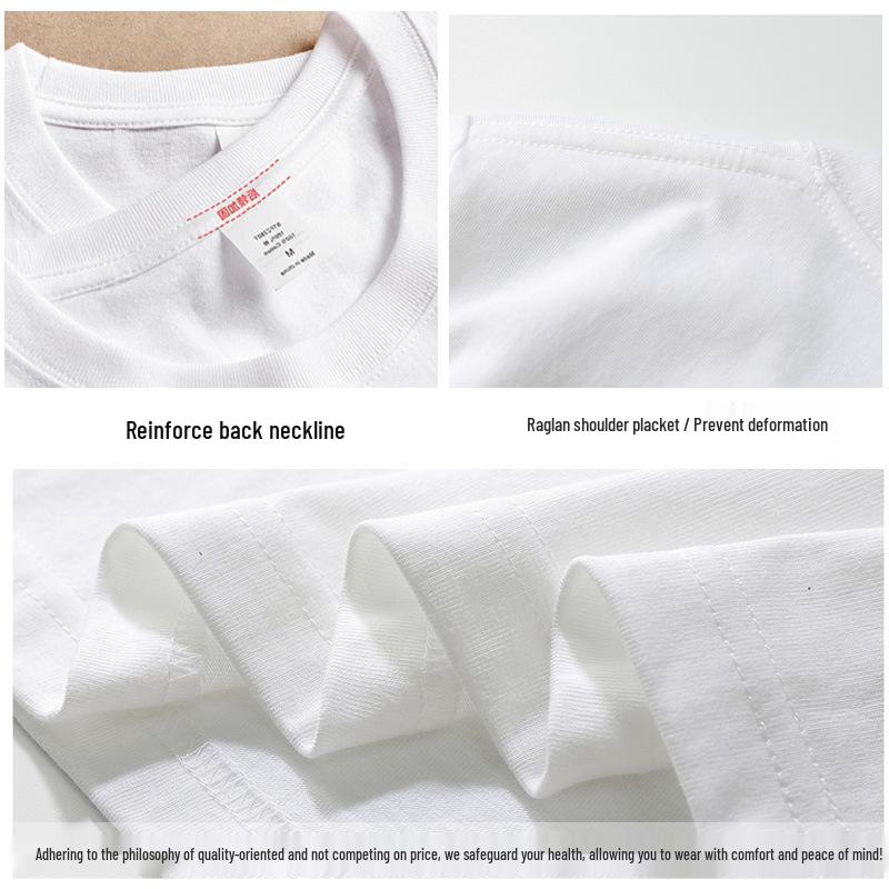 Women's Slim-Fit Pure Cotton Short-Sleeve Round Neck Base Layer T-Shirt