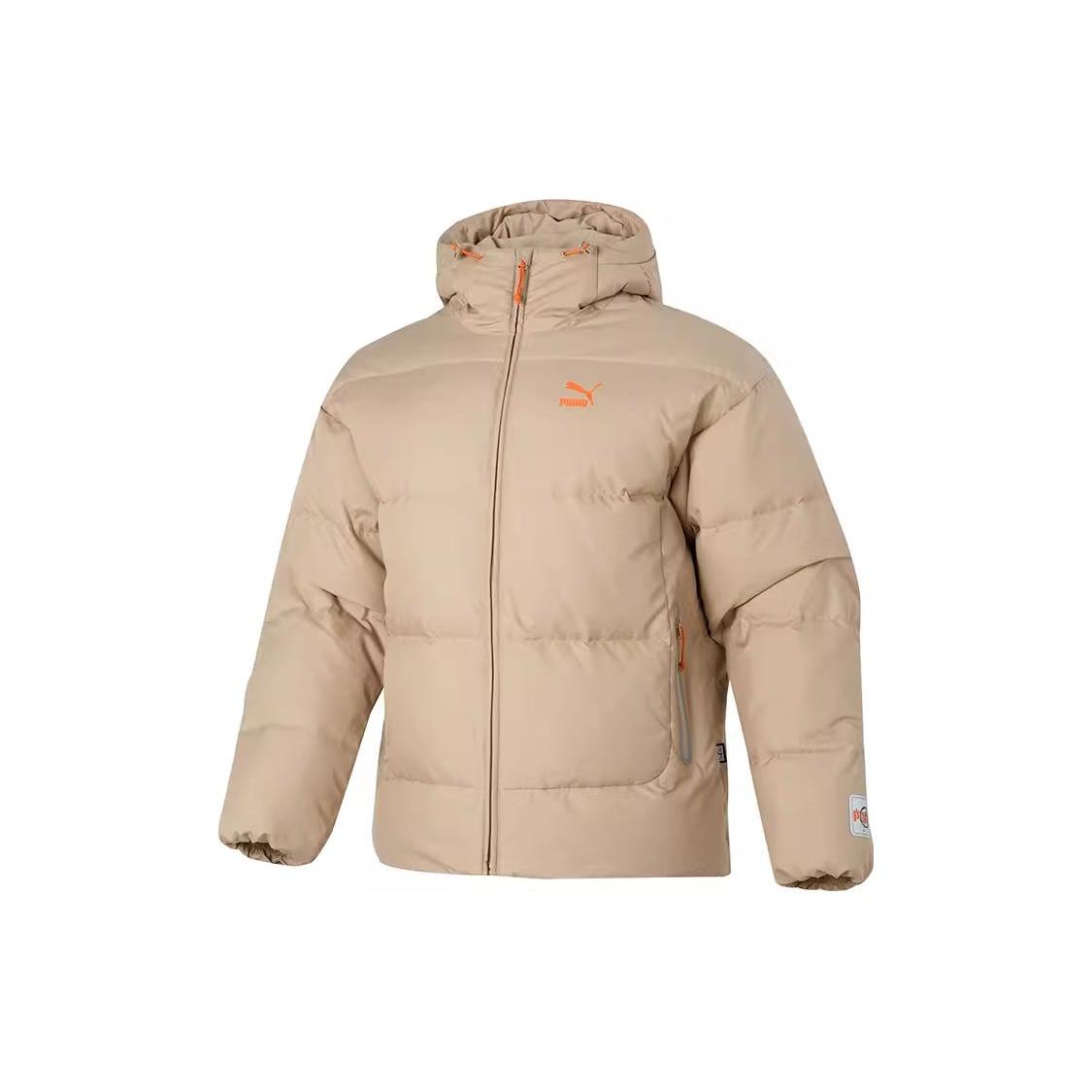 

New PUMA Printed Sports Down Jackets Men s Brown 624529-84 XL