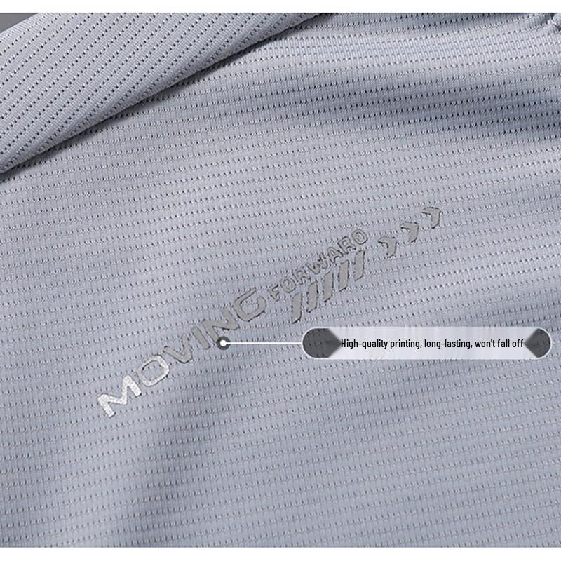 WEZHO Men's Ice Silk Quick-Dry Short Sleeve T-Shirt