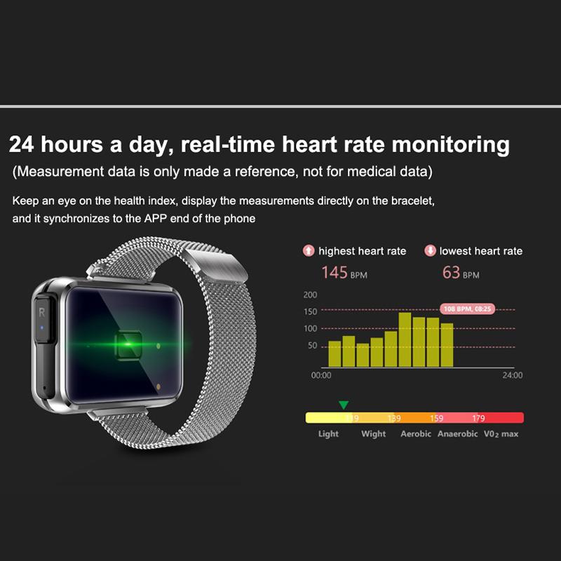 Rainbuvvy T91 Smartwatch 1.4inch Full-touch Screen Wireless 2in1 TWS Earbuds IPX6 Waterproof Bluetooth 280mAh Battery Detachable Strap Sports Watch