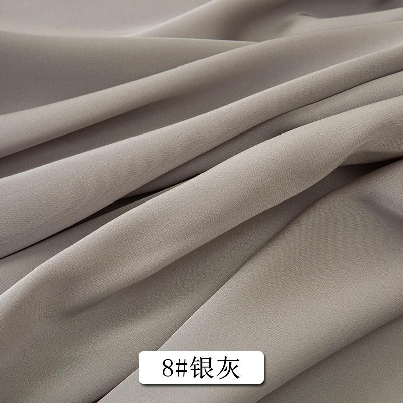 0.5m/1m/2m Soft Opaque Satin Chiffon Fabric For Home Wear, Clothing Skirts, Shirt linings,Pajamas, Handmade DIY Clothing Fabric