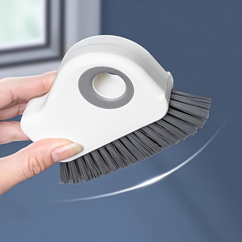 1pc 2-in-1 Window Gap Cleaning Artifact Household Cleaning Tools To Clean The Window Groove Corner Brush.