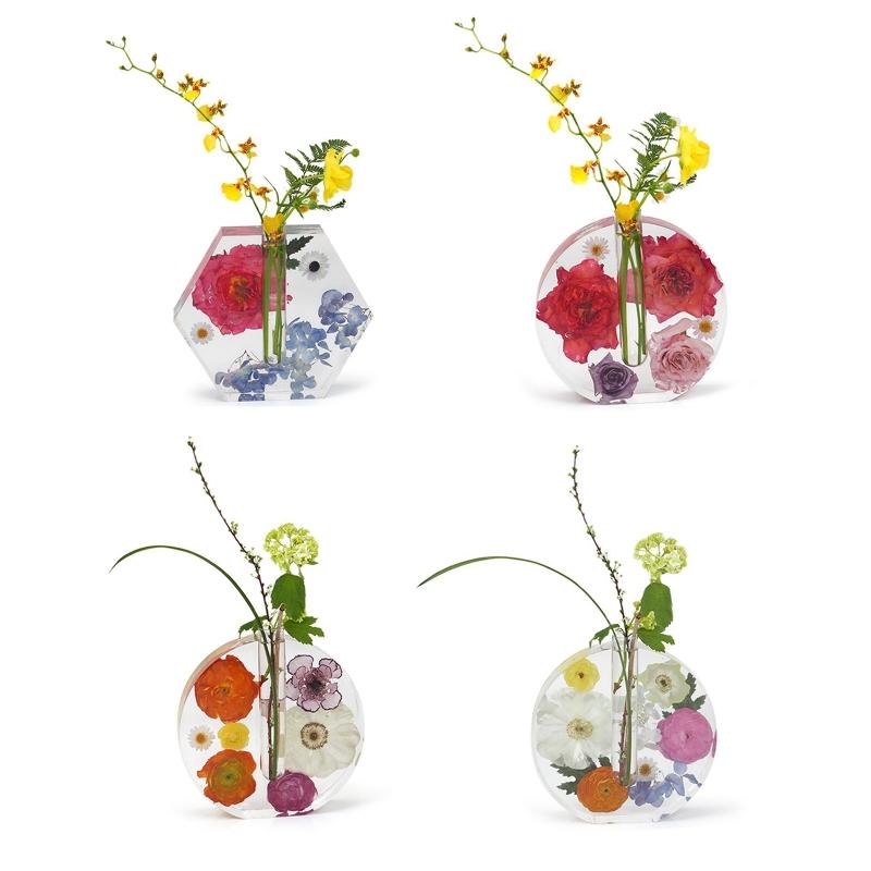 DIY Craft Resin Silicone Mold 2-in-1 Test Tube Water Planting Vase Template for Art Decoration House Accs Casting