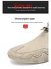 Herren Trendige Echtleder Slipper Freizeitschuhe - Atmungsaktiv, Vielseitig, Lässiger Stil