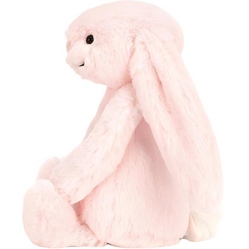 JELLYCAT Bonnie Rabbit series shy bunny rattle pink N cute vocalisation doll plush doll sitting height 18cm high
