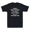 I Am A Multitasker I Can Listen Ignore & Forget Funny Saying Retro Men's T-Shirt