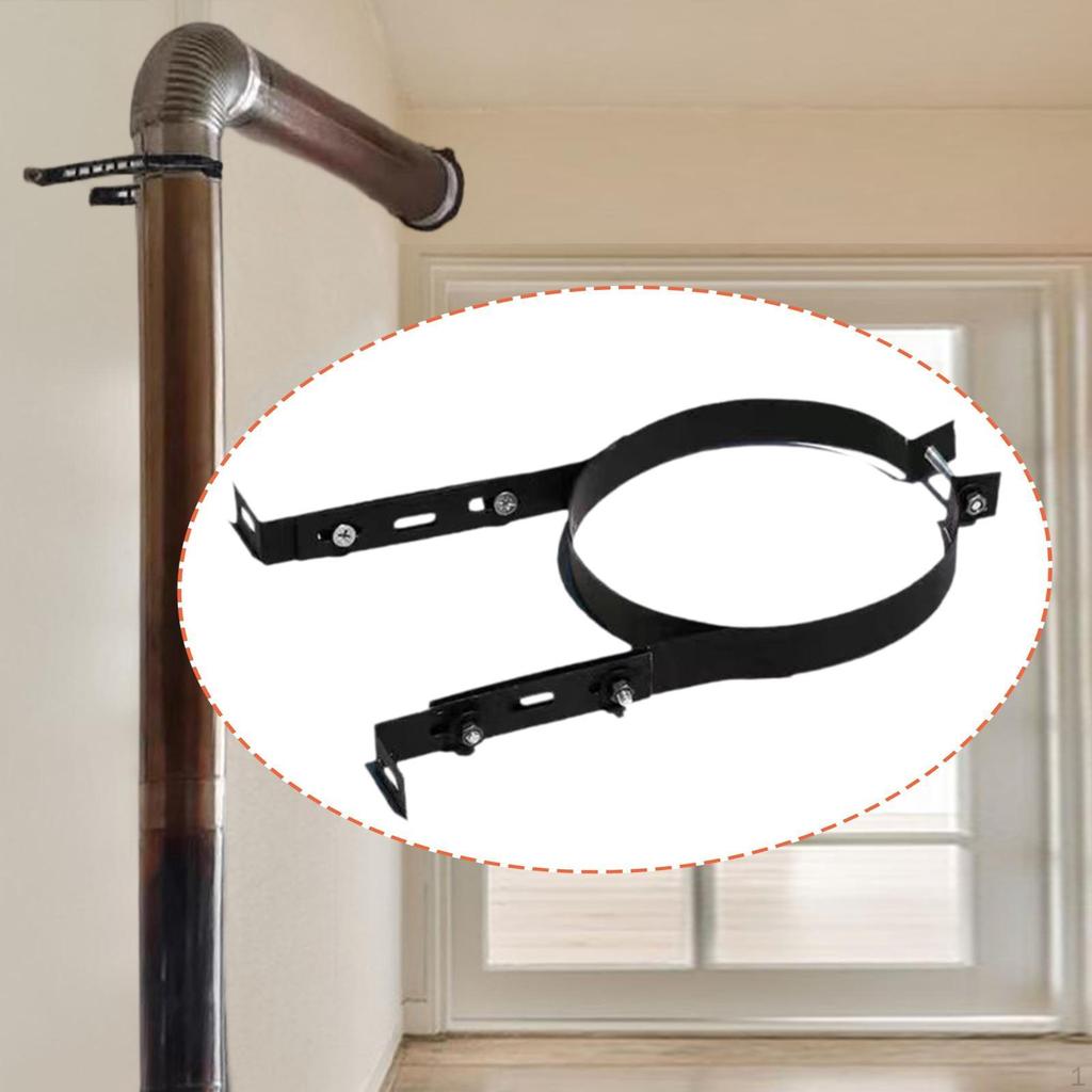 Chimney Pipe Bracket Holder Hanger Heat Resistant Fixing Hanging Stainless Steel