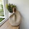 Borsa a Spalla Intrecciata Fatta a Mano Vintage da Spiaggia Estiva Rattan Rattan Borse da Shopping Bohémien da Donna per Viaggio Estivo Vacanza Tote Casual