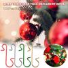 100 Stück Weihnachtsornament Metall S-förmige Haken Halter Weihnachtsbaum Kugel Anhänger Hängedekoration für Zuhause Navidad Neujahr