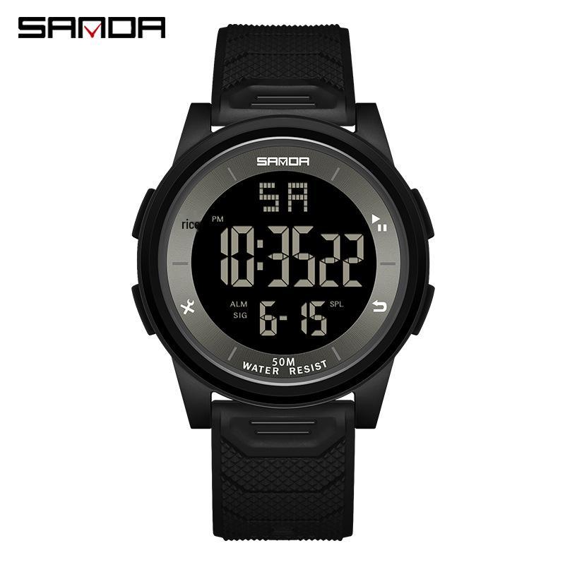 Sanda Ultra-thin Unisex Luminous Sports Wristwatch - Fashionable, Simple, Multifunctional, and Waterproof