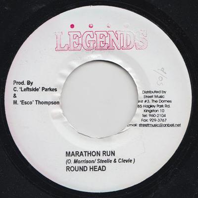 7inch Record ROUND HEAD / FUTURE TROUBLES - Marathon Run / Forget About It NONE Legends Jamaica Reggae, Ska & Dub Used