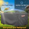 1x Heavy Duty 420D Rectangular Gas Fire Pit Table Cover for 48*28*24 In