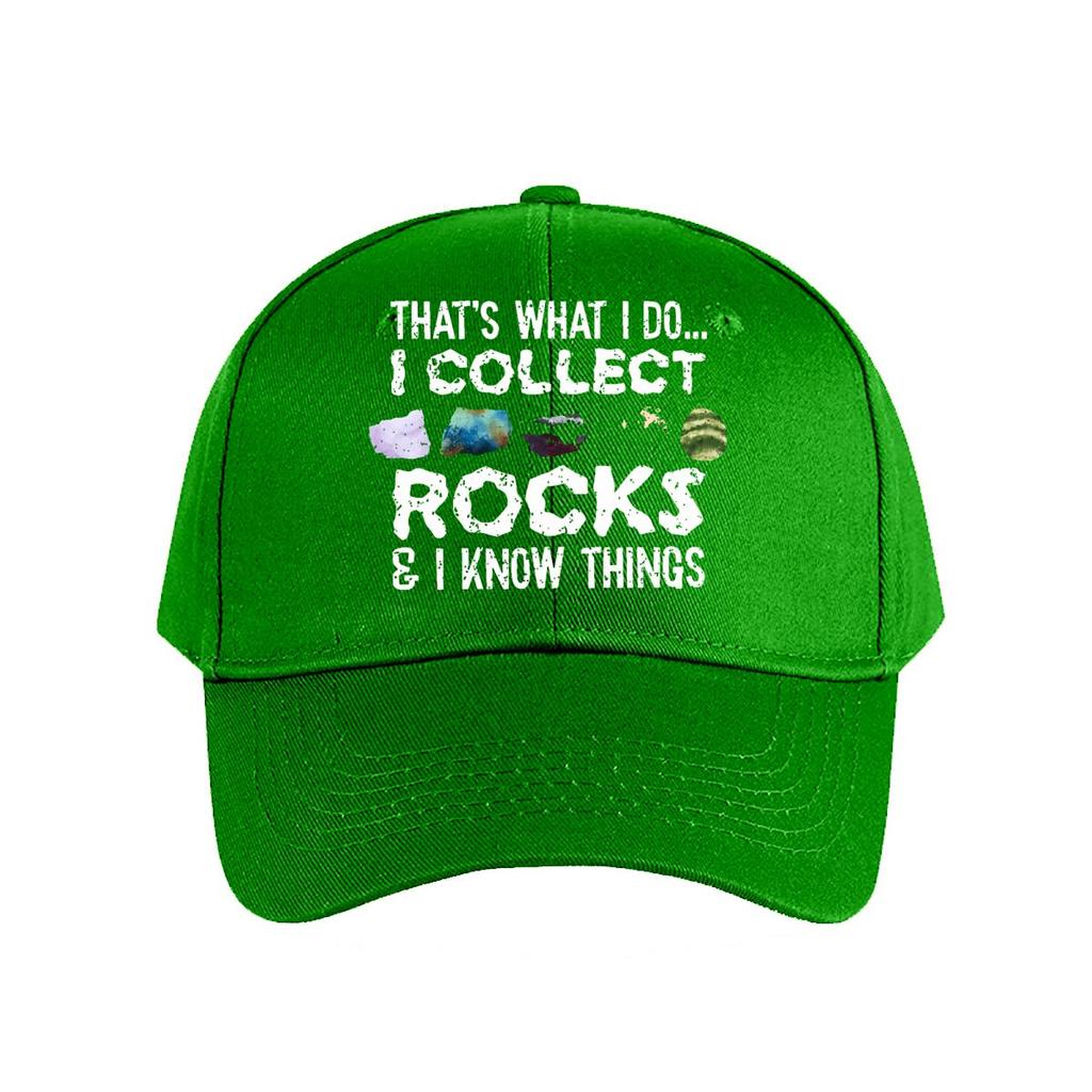 Funny Rock Collector Graphic Baseball Cap Fashion Unisex Sunhat Womens Outdoor Sports
