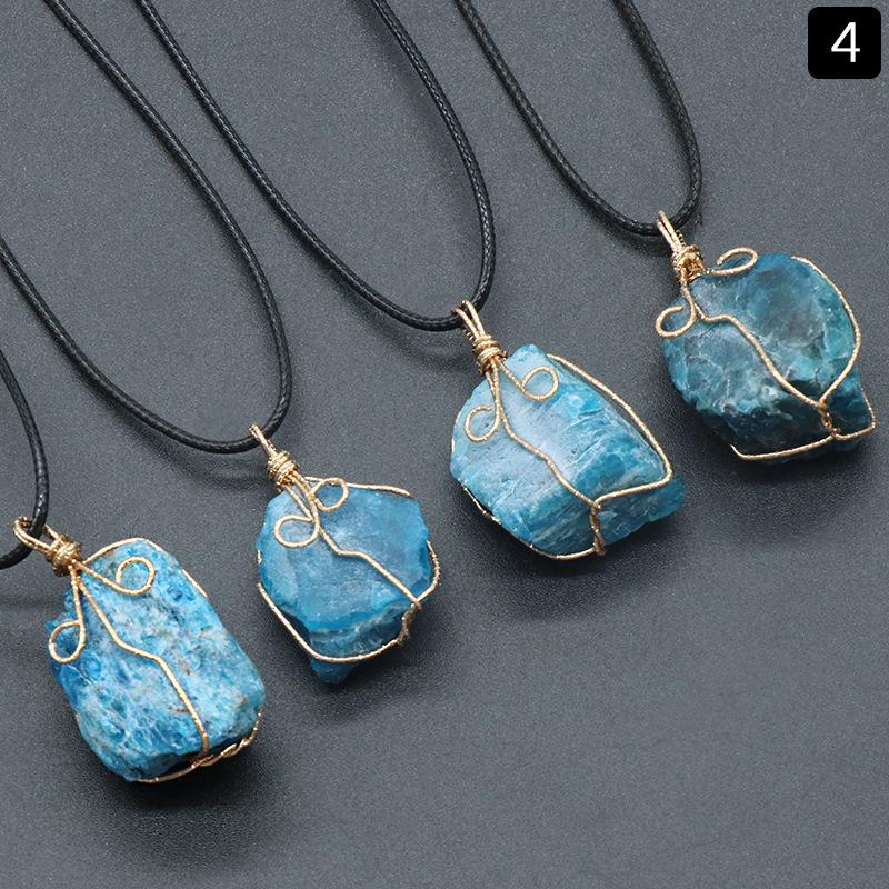 Citrine and Amethyst Wire Pendant Necklace with Pink, White, and Fluorite Aventurine Stones