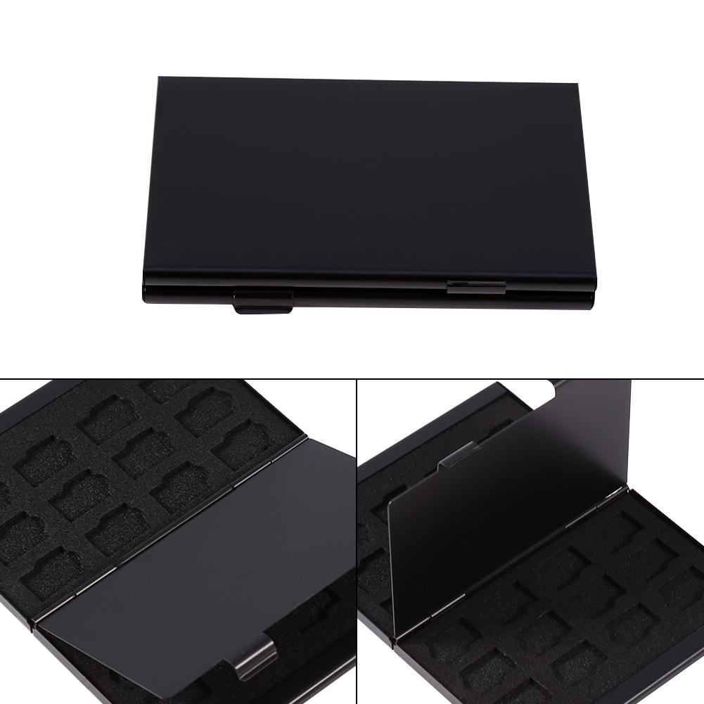 24 In 1 Portable Aluminium Double Deck 24TF Card Case Memory Card Holder