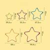 Love Five-pointed Star Round Square Fruit Slicer Cookie Mold Baking Cake Decoration Set