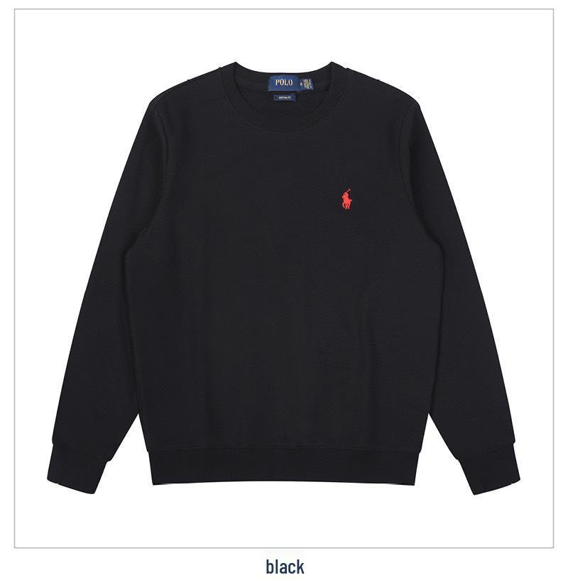 Unisex Casual Thin Spring/Autumn Round Neck Long Sleeve Hoodie with Small Horse Logo