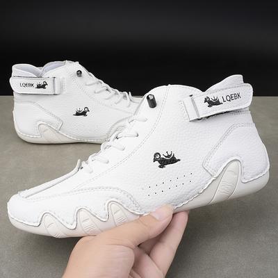 Men Ankle Boots Outdoor Light Casual Leather Shoes Winter Luxury Men Shoes Male Waterproof Snow Boots 2024 High Top Sneakers