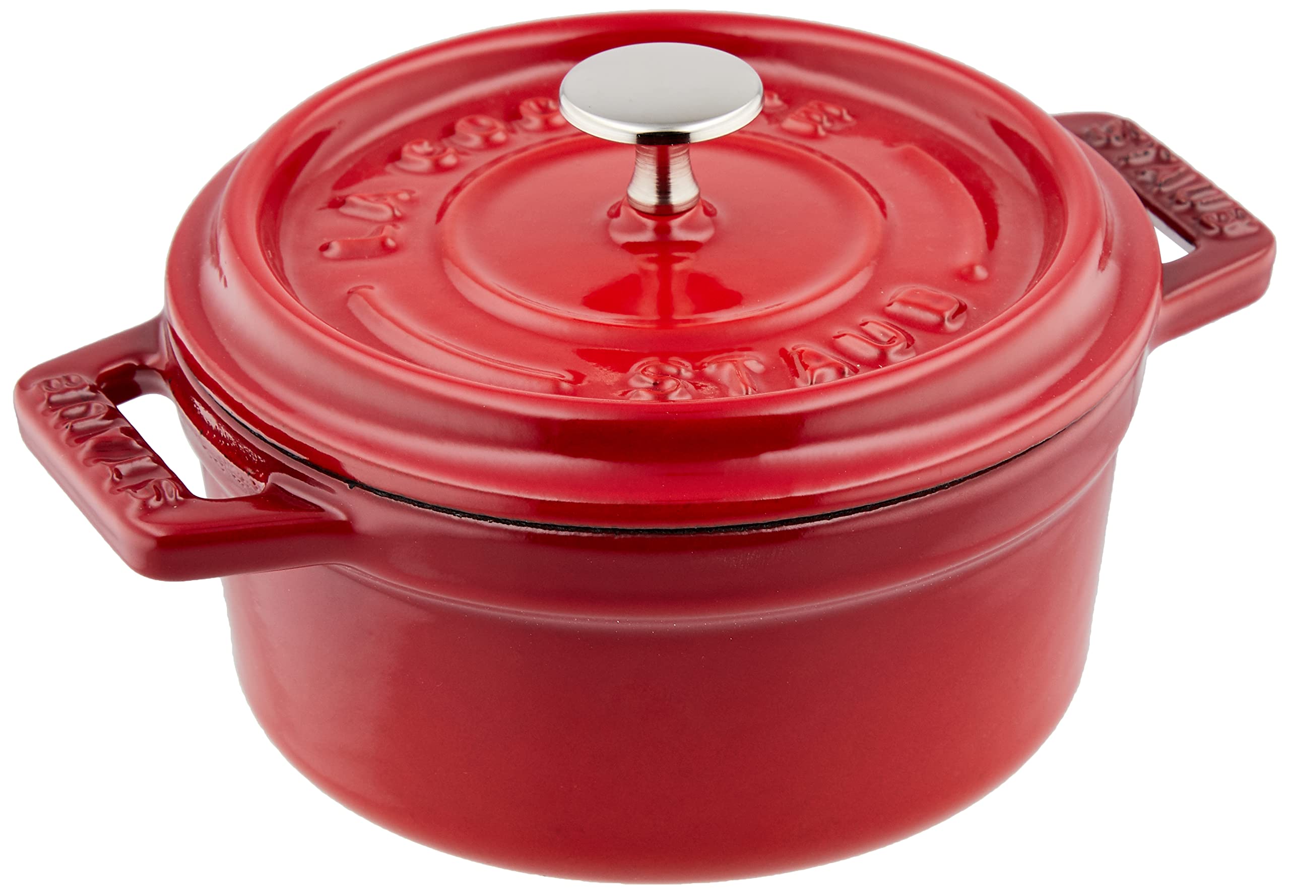 

Staub Pico Cocotte Round Cherry Small cast iron enamel pot Japanese La Cocotte Round [Outlet] Mini 10cm two-handed [Official product] 40509-799