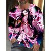 Men's Long-sleeved T-shirt 3D Printing Animation Pattern Printing Men's T-shirt Autumn Tops Casual T-shirt Pullover