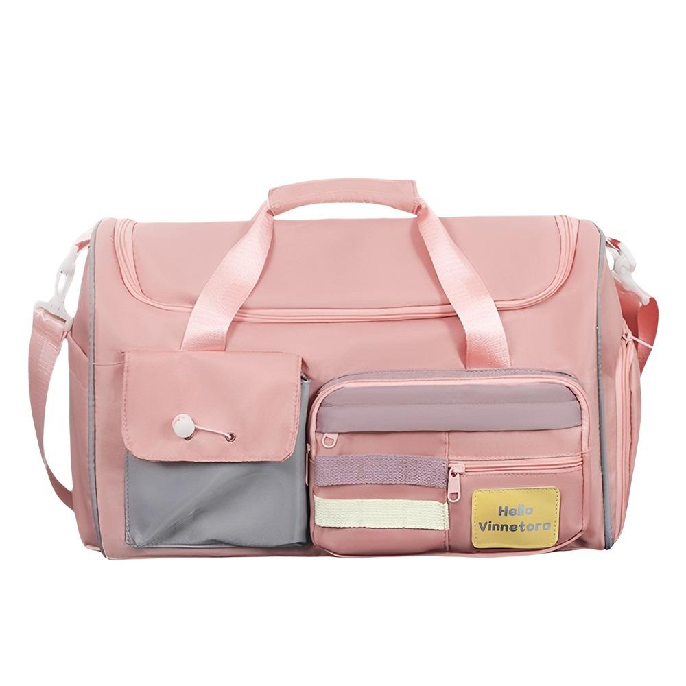 Fashion Large Capacity Travel Bag Colorful with Shoulder Strap Duffel Bag Multi-Pocket Luggage Fitness Training