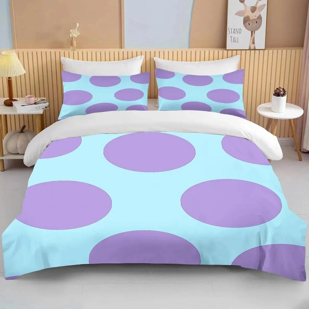 Monster University Bettbezug Kissenbezug Monster AG Bettwäscheset Erwachsener Junge Mädchen Schlafzimmer Dekoration Kindergeschenk