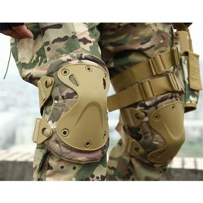 Utomhusträning Militärfläkt Knäskydd Armbågsskydd 4 Set Kombination Skyddsutrustning Kamouflage Taktiska Knäskydd