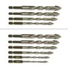 Serrated Tile Drill Bit Four-Edged Hexagonal Shank Drill Bit Drilling Tool for Glass Ceramic Concrete Brick