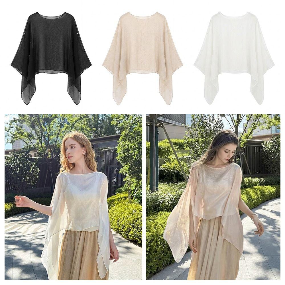 Thin Sun Protection Shawl Chiffon Trendy Scarf Versatile Air-conditioned Sweater Women's Wear