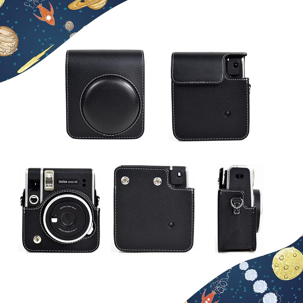 Kinokoo Instax Mini 40 Instax Instax Mini 40 Camera Case with Shoulder Film Count INS MINI 40 Instax Camera Protection Body PU Leather Case, Case,