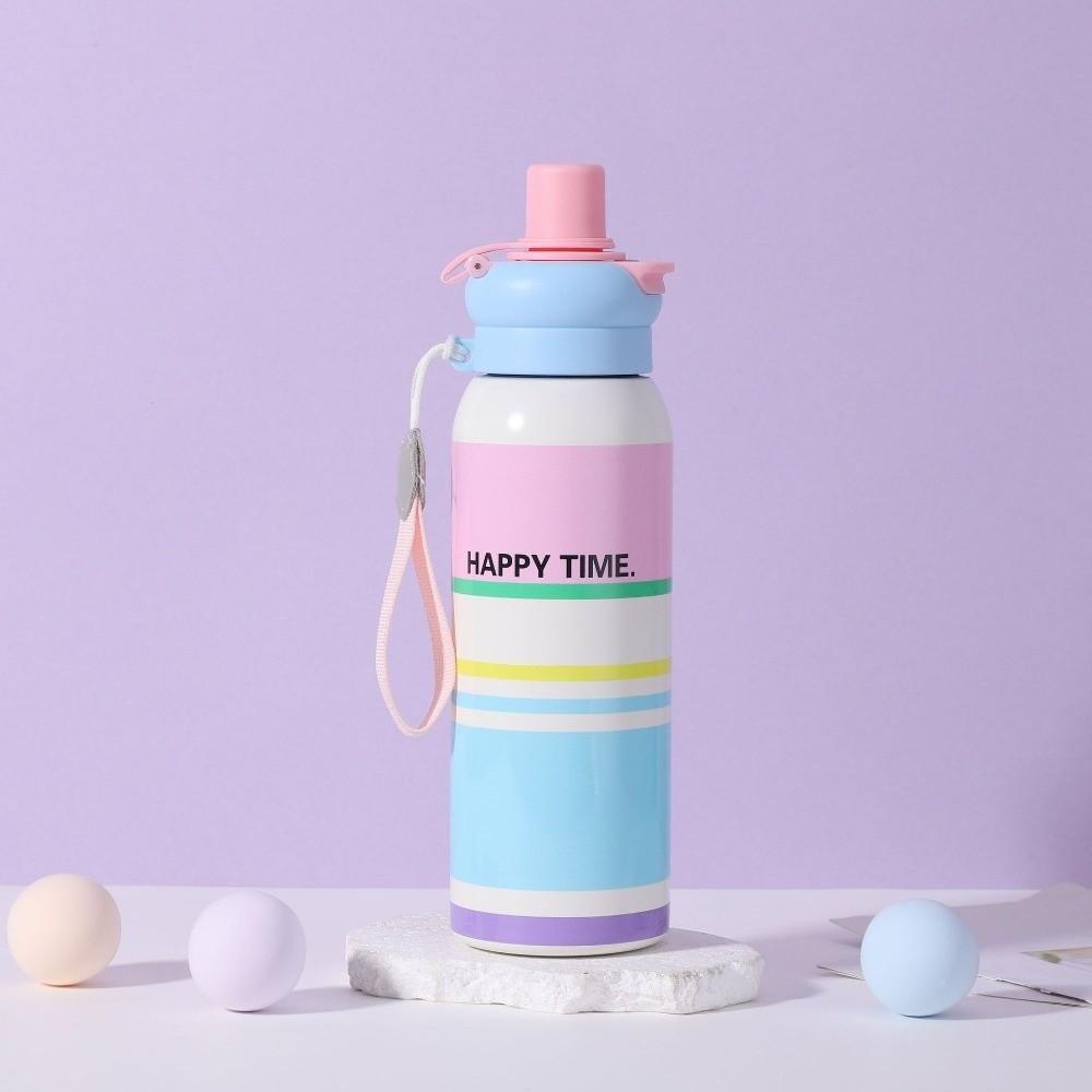 Dual Spout Insulated Vacuum Cup Stainless Steel Insulated Cup Thermal Water Bottle  Sport Office