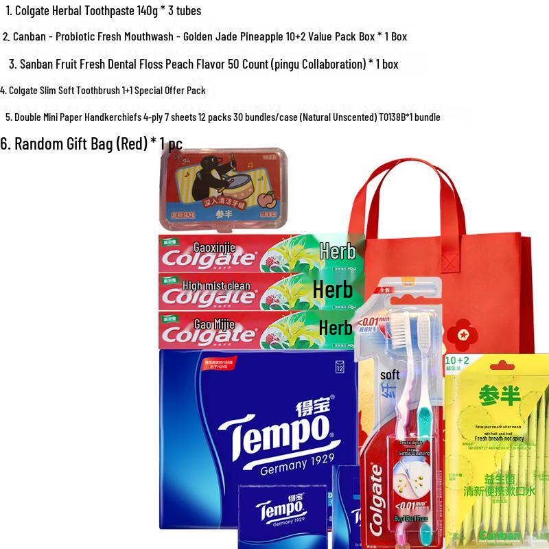 Colgate Three Herbs Oral Care Gift Set