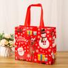 Tote Bags Santa Elk Snowflake Tote Bags  Thickened Non-woven Printed Waterproof Bags Christmas Gift Bags Christmas Decoration