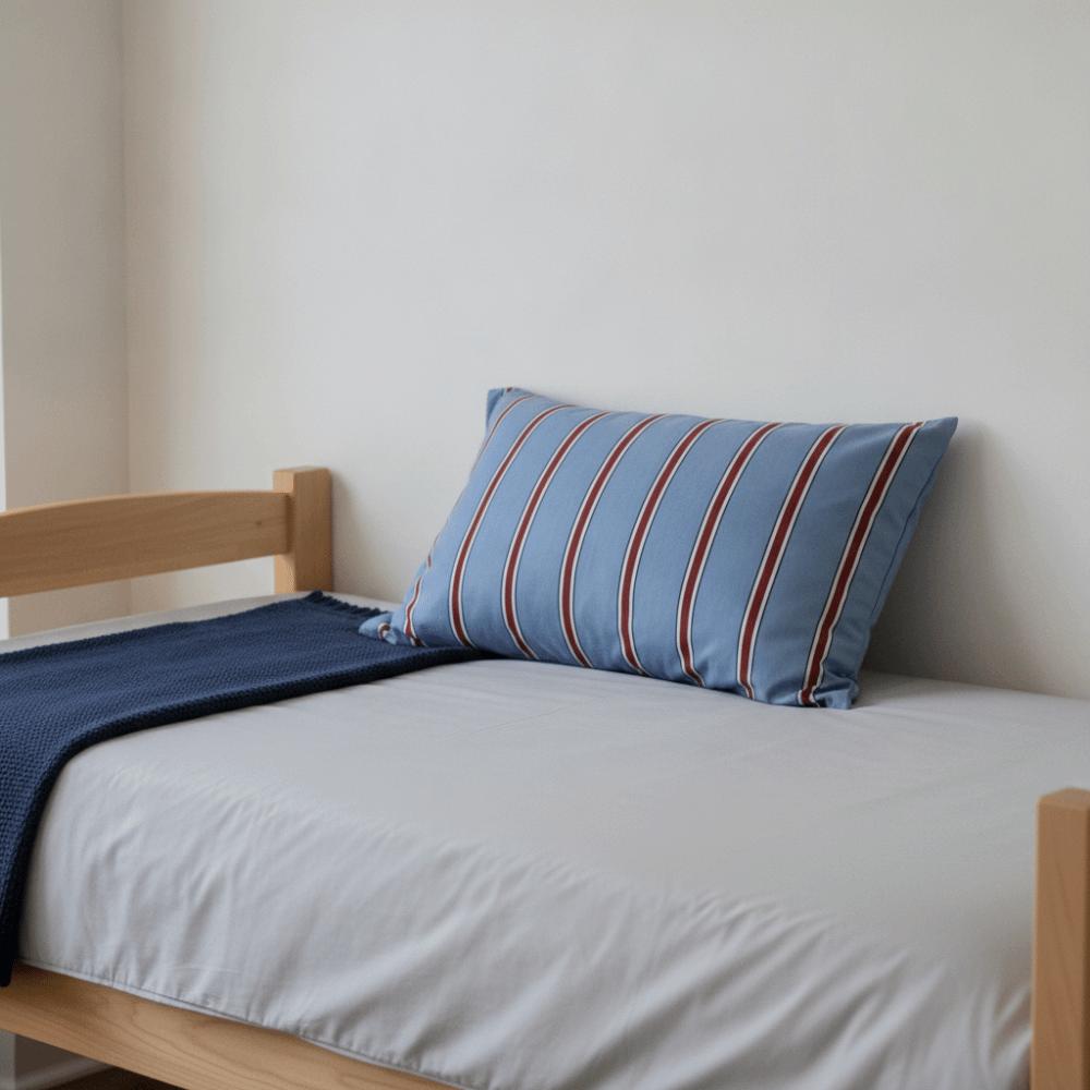 Rectangle Stripe Pattern Single Pillowcase Envelope Opening Design Bed Pillowslip Guesthouse