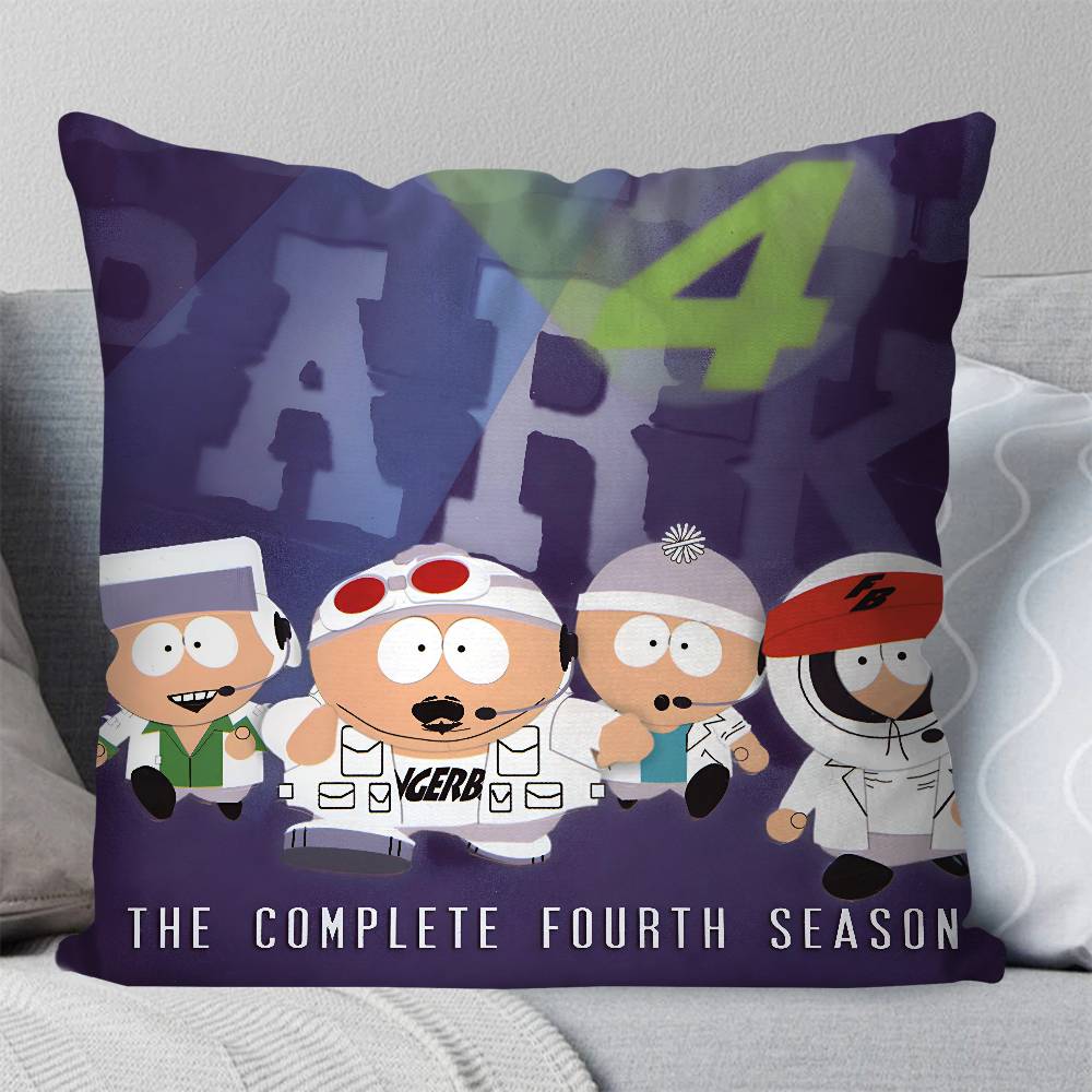 S-South Park Pillow Case Square Pillow Bedroom Sofa Leisure Comfort Cushion Car Living Room Home Decoration