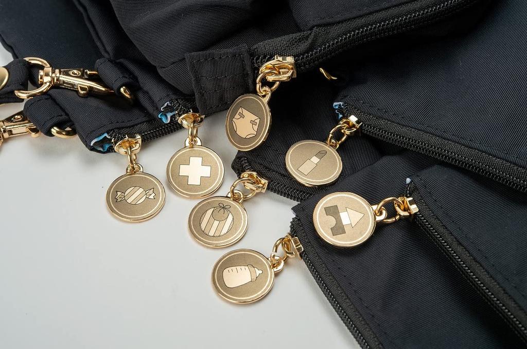 Little Princess Travel Pouch Set with Icon Black 7-Piece Stickers,