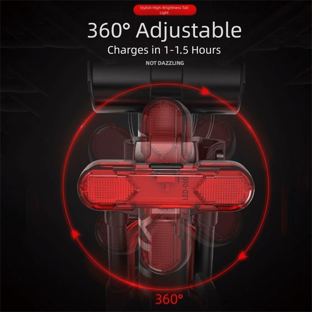 Waterproof Charging Flashing Lights Portable Bicycle Road Night Cycling Equipment  Road Riding