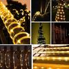 LED Solar RGB Rainbow Tube Light for Outdoor Ambiance - Color-Changing Trampoline String Light