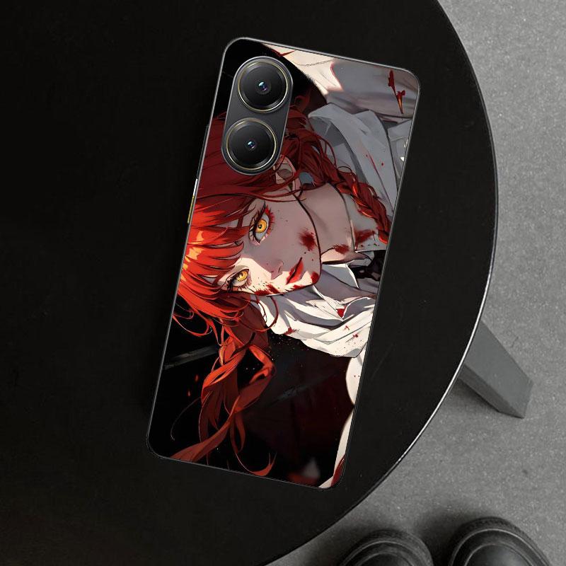 

Chainsaw Mans Makima Phone Case Cover for Xiaomi Poco X6 X5 X7 Pro F7 Ultra Redmi 15C 15 13C 13 12C 12 10C 10 10A 9C 9A 9T 9 Coq Redmi 9C