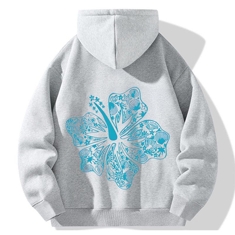 Unisex American Graffiti Print Hooded Sweatshirt