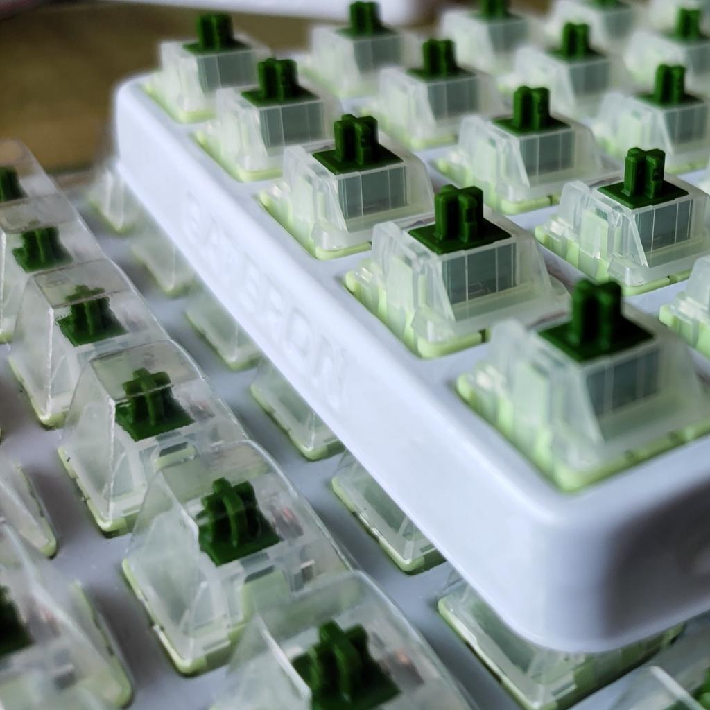 3 Pin Matcha Green Linear Keyboard Switch 45g Mechanical Keyboard Custom Switches Transparent Cover Manufacturer Lubrication