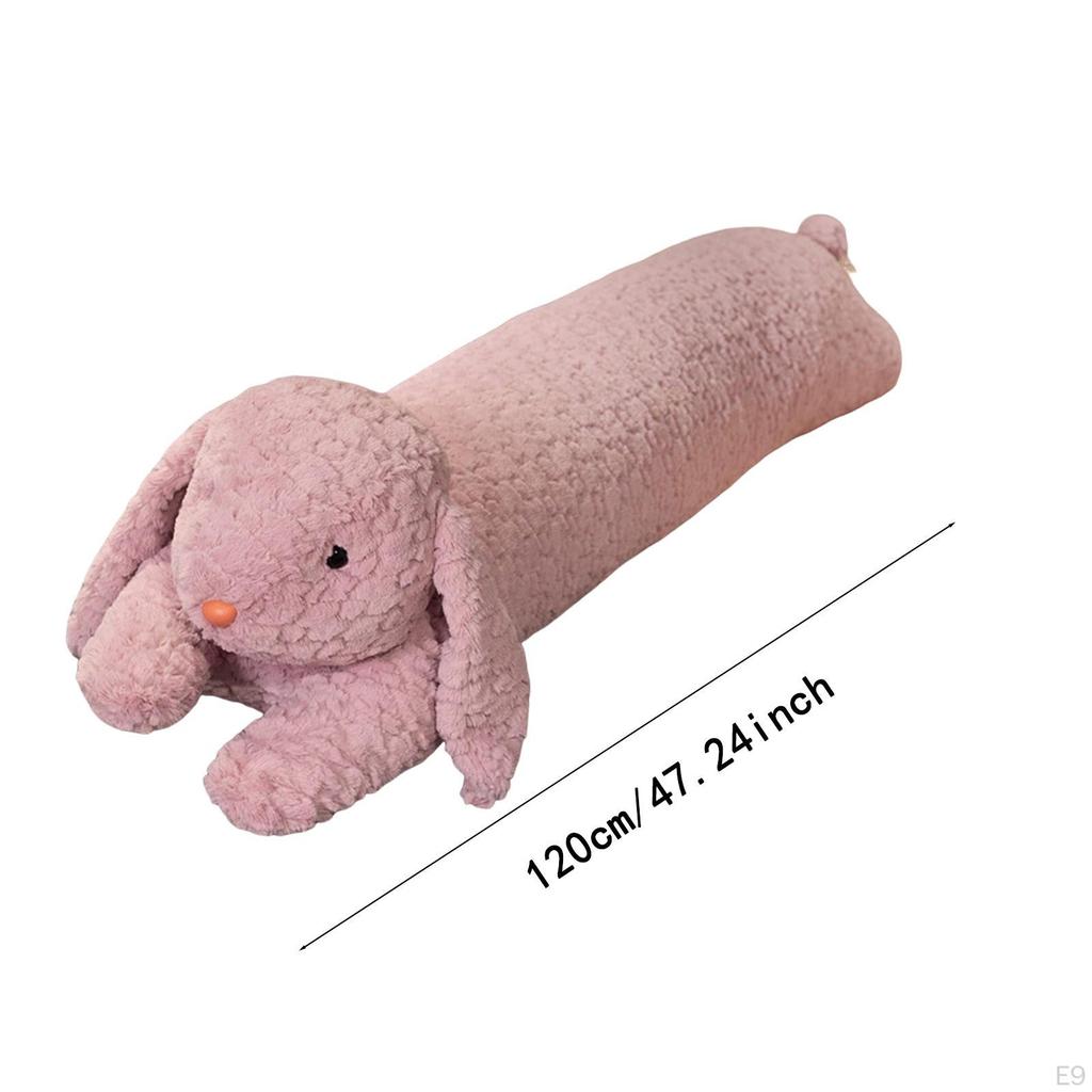 Long Animal Plush Toy Throw Pillow Realistic Snuggly Soft Neck and Body
