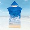 Seaside View Bathrobe Beach Towels Quick-Drying Bath Towels Microfiber Hooded Cloak Swim Surf Adult Poncho Enjoy Summer Holiday