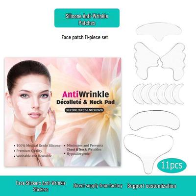 Anti-Aging Silicone Patch Set: Eye, Forehead, Face, Neck, Chest - Targets Wrinkles & Nasolabial Folds