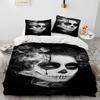 3D Print Horror Gothic Female Skull Dead Girl Comfortable Duvet Quilt Cover Pillowcase Bedding Set Children Bedroom Home Textile