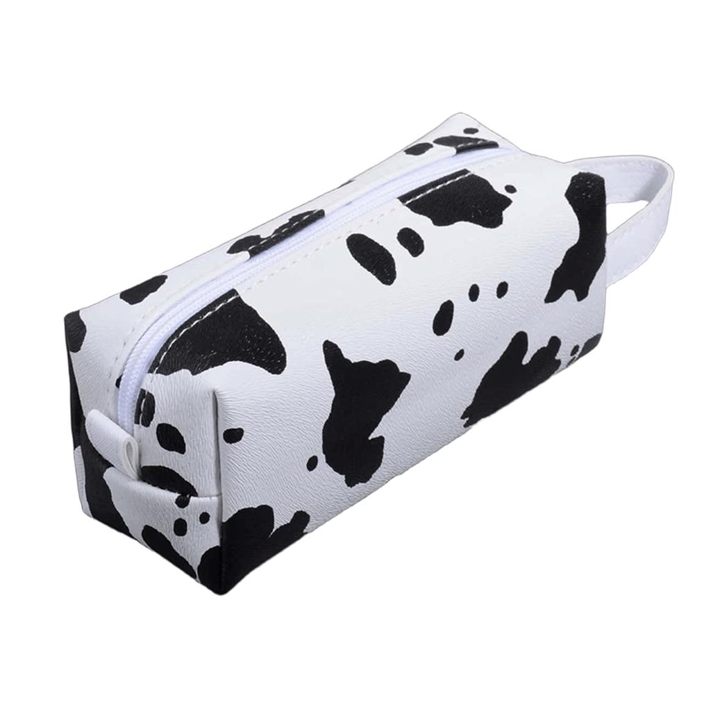 Leather Waterproof Pencil Case Zipper Portable Pencil Pouch Girl Stationery Organizer Student School Supplies Back To School