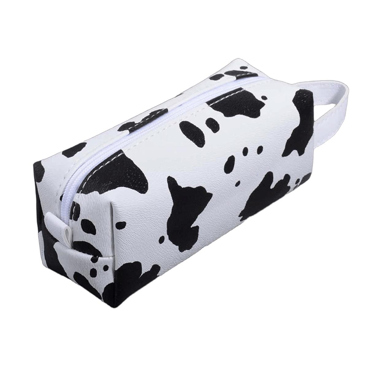 

Leather waterproof Pencil Case Zipper Portable Pencil Pouch Girl Stationery Organizer Student School Supplies Back To School